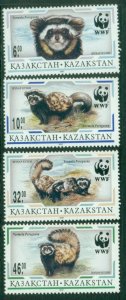 Kazakhstan 1997 WWF Marbled Polecat MUH
