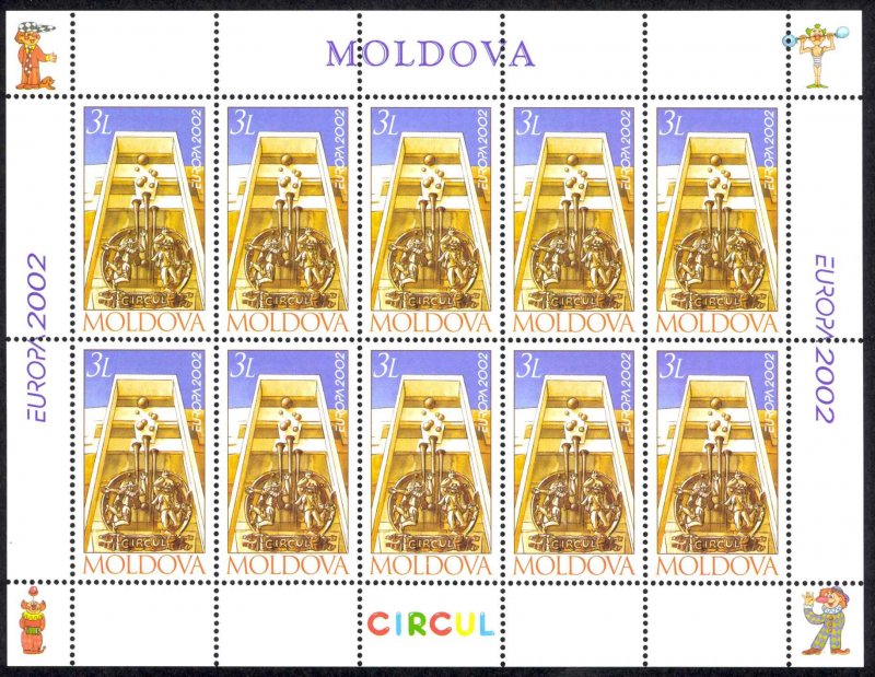 Moldova Sc# 415 MNH Pane/10 2002 Europa