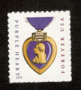 5035 Purple Heart Microprinted Single Mint/nh Free Shipping