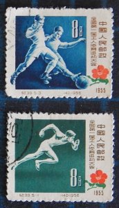China, 1957, The 1st Chinese Workers' Athletic Meeting, 1955, (2442-Т)