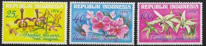 Indonesia 978-80  1976  set 3  FVF Mint NH