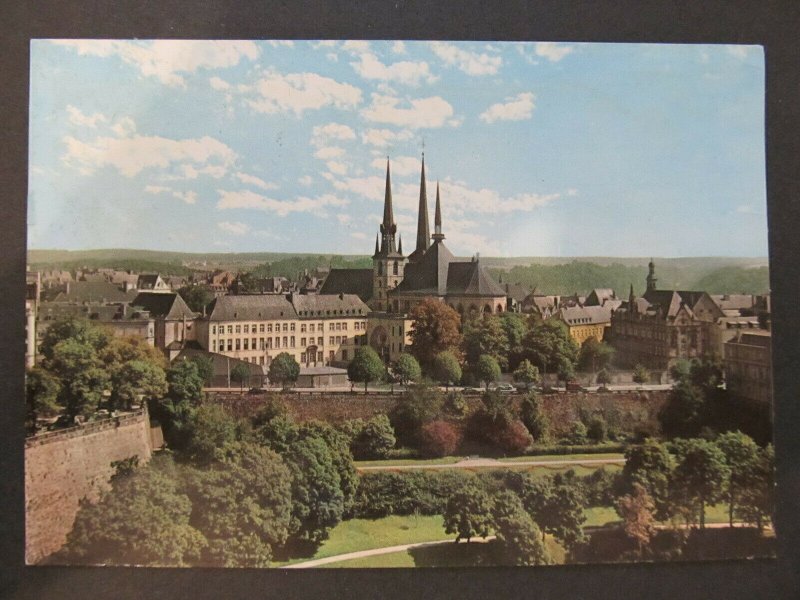 4625 Cartolina Postcard Luxembourg La Cathedrale at l'Athenee used 234