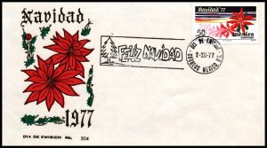 Mexico 1159 Christmas U/A FDC