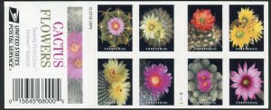 US 5350-5359  5359b MNH  Cactus Flowers  booklet of 20 stamps