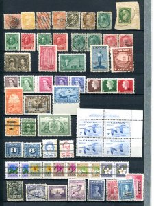 Canada  small lot mint hinged and never hinged and used - Lakeshore Philatelics