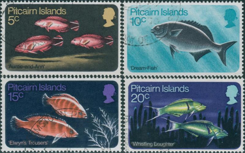 Pitcairn Islands 1970 SG111-114 Fish set FU