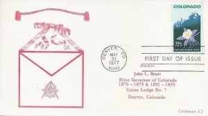 1711  13c  COLORADO -   Cochrane - Masonic cachet