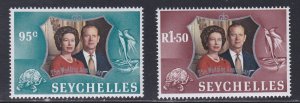 Seychelles # 309-310, Queen Elizabeth's Silver Wedding, NH, 1/2 Cat.