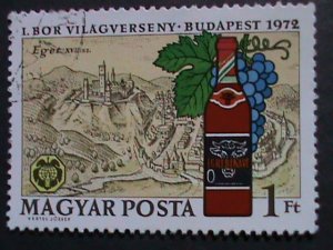 ​HUNGARY-CENTENARY OF UPU & WINERY FACTORY JUMBO LARGE  USE STAMPS VERY FINE