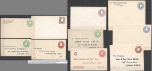 B1066 1913-40 Great Britain !!! Very Rare Unused 10 Envelopes King George V Kgv