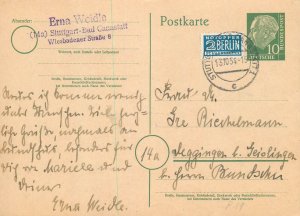 E0057 German 10 Pf. postal stationery NOTOPFER 2 BERLIN emergency fee BUNDESPOST