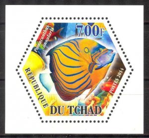 Chad 2014 Fishes (4) MNH Cinderella !