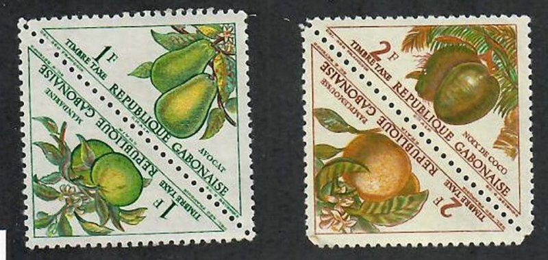 Gabon; Scott J36-J39; 1962;  Postage Due; Unused; NH