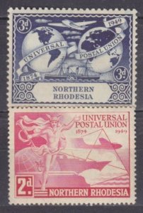 1949 Northern Rhodesia  49-50 75 years of UPU 2,60 €