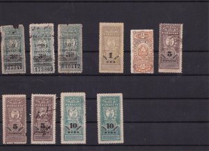 paraguay  revenue stamps ref 11265 
