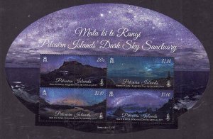 Pitcairn Is.-Sc#864- id12-unused NH sheet-Mata ke Ti Randi Dark Sky Sanctuary-20