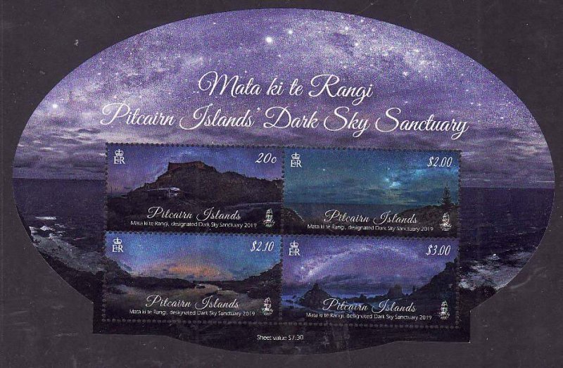 Pitcairn Is.-Sc#864- id12-unused NH sheet-Mata ke Ti Randi Dark Sky Sanctuary-20
