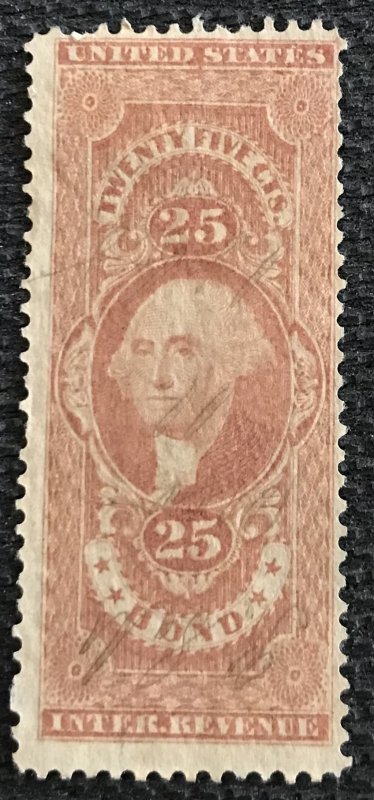 US Revenue #R43c Used Single Bond George Washington SCV $3.75 L37