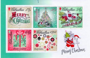 Gibraltar 2013 - Christmas - Sheet of 5 stamps - MNH