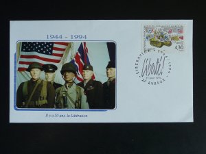 world war II ww2 WWII Liberation of Evreux commemorative cover France 1994