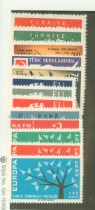 Turkey #1436/1555 Mint (NH) Single (Complete Set)