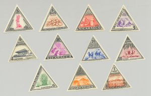 Nicaragua #706-716 Volcano, Agriculture 11v