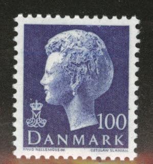 DENMARK  Scott 541 MNH** 1974 100o ultra