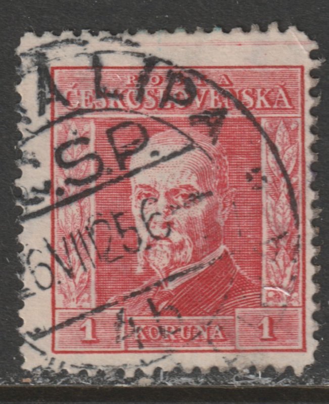 1925 Czech Rep - Sc 101A - used VF - 1 single - President Masaryk