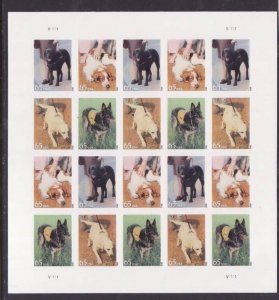 USA-Sc#4604-7- id12-unused NH sheet-Dogs at Work-2012-
