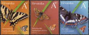 Croatia 2023 MNH Stamps Scott 1297-1299 Butterflies Butterfly