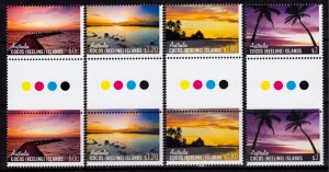 Cocos Islands 361-364 MNH - Skies of Cocos Traffic Light Gutter Pair (2012)