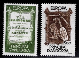 Andorre (French) Andorra Scott 337-338 MNH** 1985 Europa set