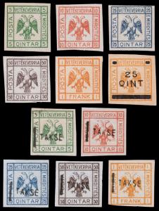 Albania Scott Unissued, unauthorized w/ TASKE overprint (1921-22) Mint H F-VF