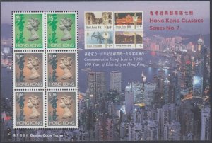 HONG KONG Sc# 651Bm MNH DEFINITIVES SOUVENIR SHEET