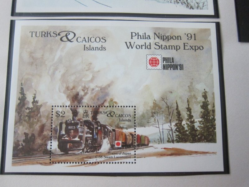 Turks & Caicos Islands 1991 Sc 951-2 Train MNH