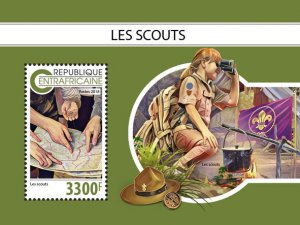 C A R - 2018 -  Scouts - Perf Souv Sheet - Mint Never Hinged