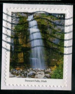 5800f US (63c) Waterfalls - Stewart Falls SA, used on paper