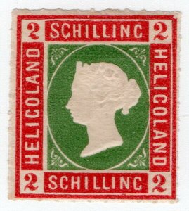 (I.B) Heligoland Postal : Definitive Head 2sch (roulette)