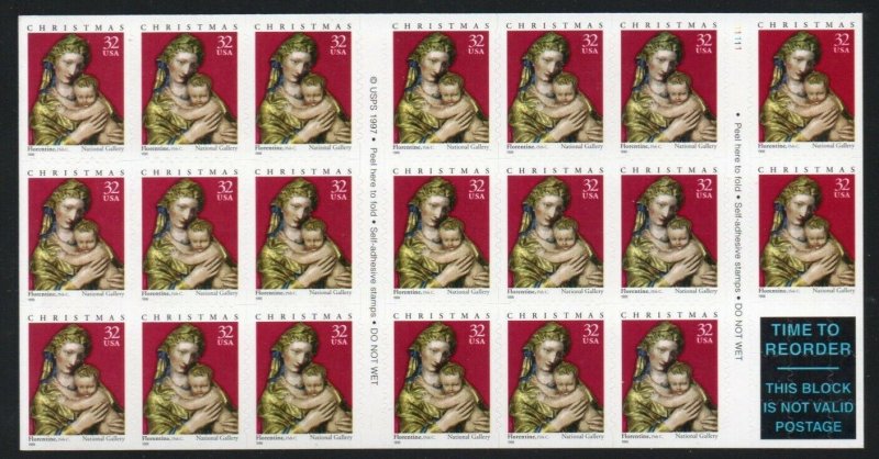 ALLY'S STAMPS US Scott #3244a 32c Madonna - Pane [20] MNH [BP-19a]