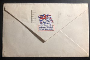 1941 Toronto Canada Patriotic cover to South Bend IN USA Always Be An England
