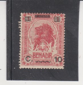 BENADIR 1926. Italian Somaliland Scott #12 Lion Surcharged MNH 