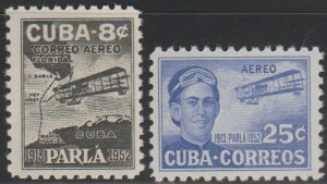 1952 Cuba Stamps First Flight Key West-Havana Complete Set MNH