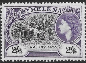 ST.HELENA SG163 1953 2/6 DEFINITIVE MNH