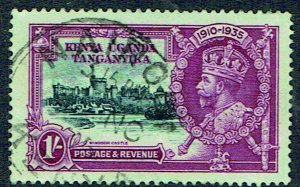 KENYA, UGANDA & TANG. (K.U.T.) 1935 Silver Jubilee 1s slate & purple CDS - 42496
