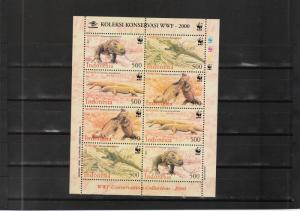 Indonesia  Scott#  1914a  MNH  Souvenir Sheet  (2000 Komodo Dragon)