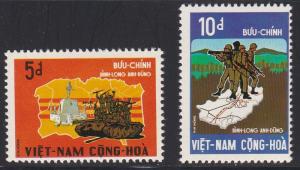 Viet Nam (South) # 439-440, Victory at Binh-Long, NH, 1/2 Cat.