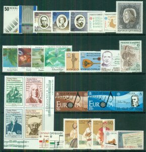 EUROPA Worldwide 1985 sets, 35 diff countries, Complete, og, NH, Scott $142.00