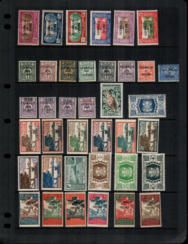 Wallis And Futuna islands  36  different used and mint hinged