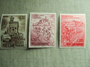 San Marino, Scott# 609-611, MNH