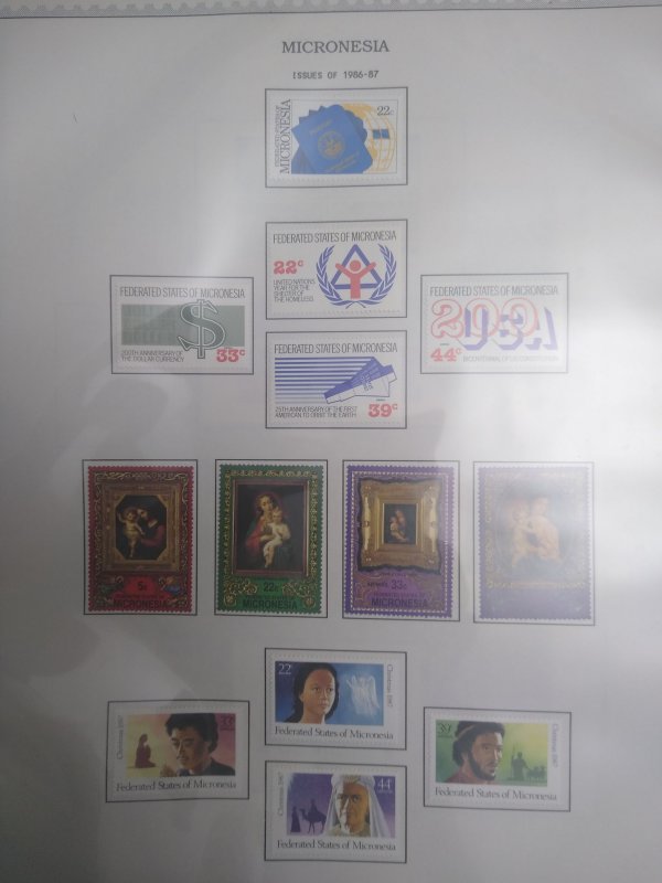 collection in album Micronesia 1984-91 face value $71